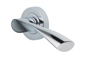 Door Handles Vision Designer Lyra Lever on Round Rose Polished Chrome 5203 21.79